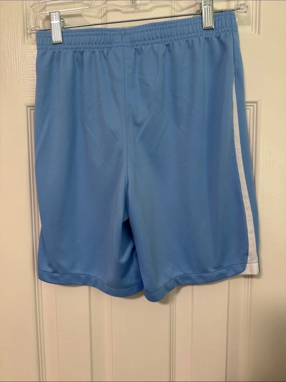 Nike Boys Royals Sky Blue Athletic Shorts with White Swoosh